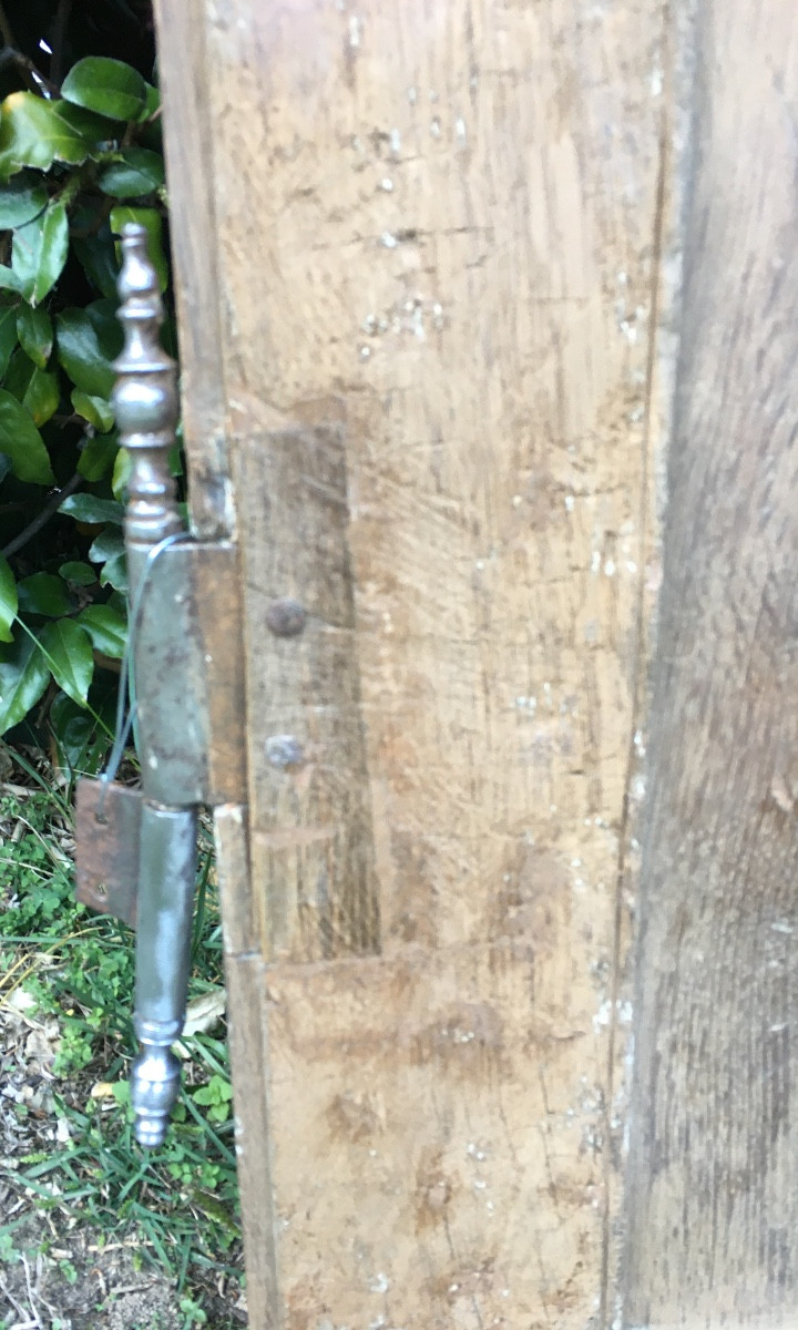 Porte vitrée en chêne XVIII ème -photo-6