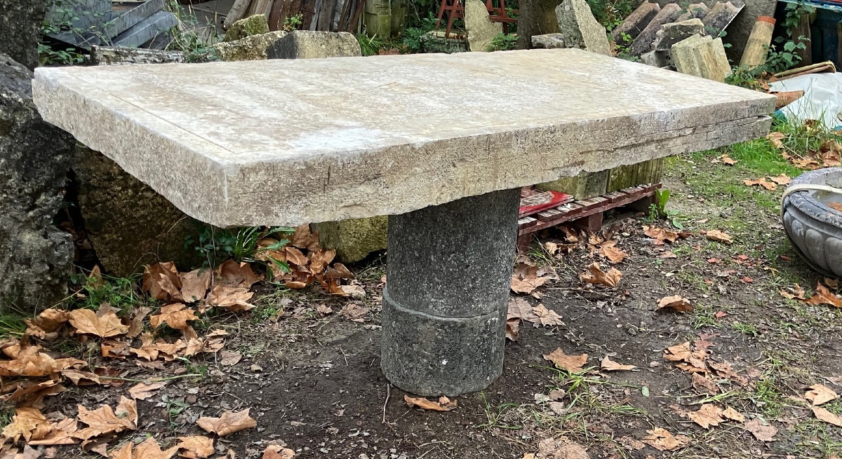 19th Century Stone Table -photo-2