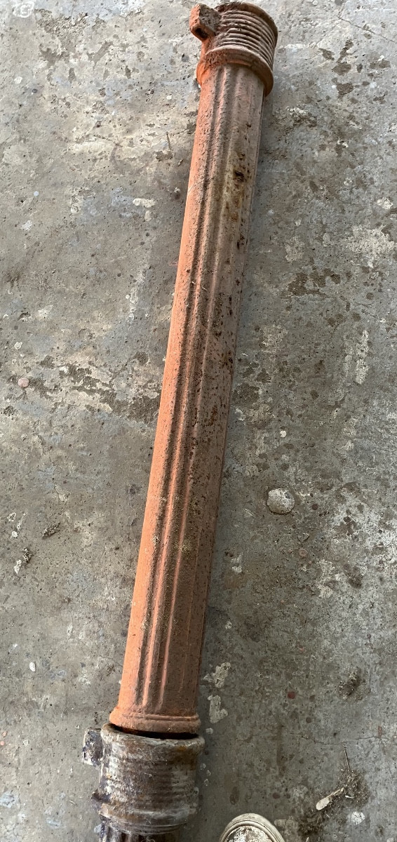 Descentes d’eau pluviale en fonte XIX ème -photo-1