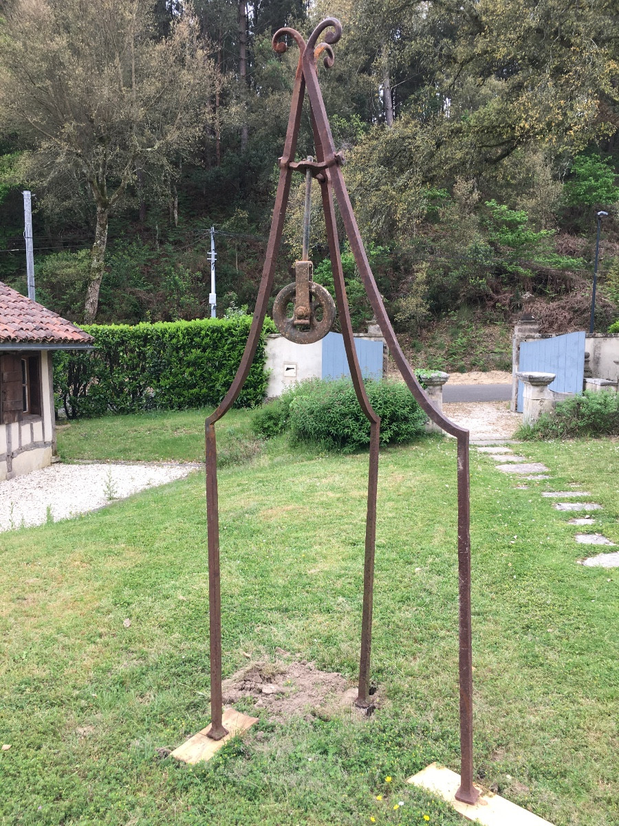 Scrap From A 19th Century Well With Pulley-photo-2