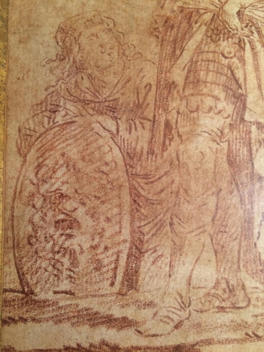 Dessin à La Sanguine, Ecole Allemande XVI ème-photo-1