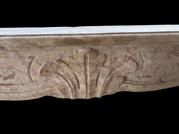 Cheminée XVIII ème en pierre marbrière de Comblanchien-photo-4