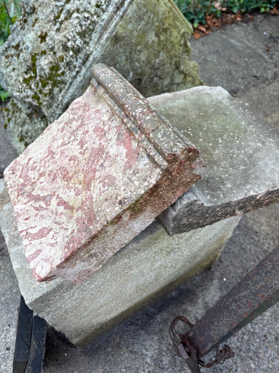 Cheminée XVIII ème en pierre marbrière de Comblanchien-photo-4