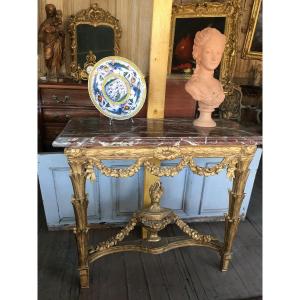 18th Century Golden Wood Console