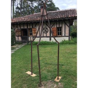 Scrap From A 19th Century Well With Pulley