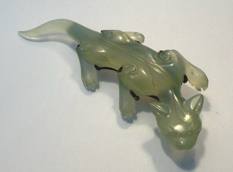 Jade Brooch Depicting A Dragon-photo-3