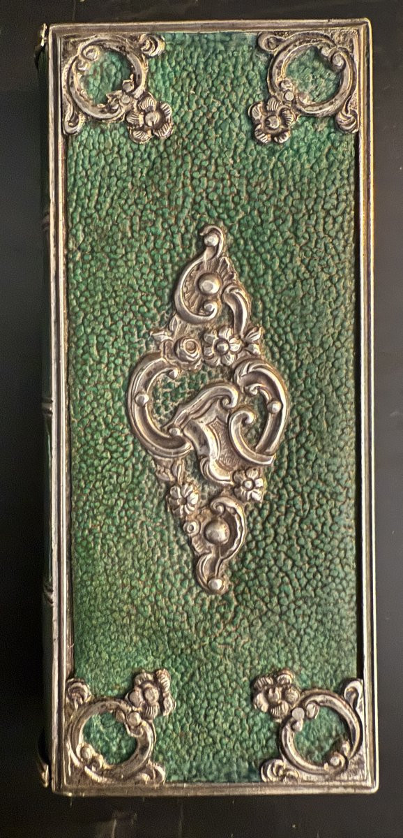 Etuis en galuchat et argent en forme de livre XVIIIe siècle-photo-2