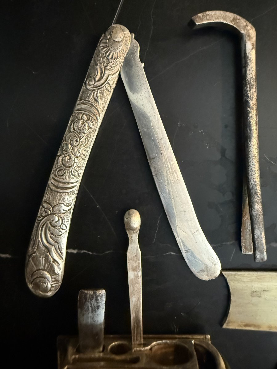 Etuis en galuchat et argent en forme de livre XVIIIe siècle-photo-3