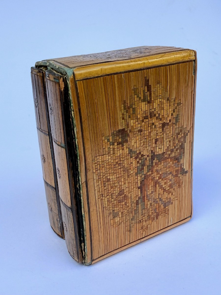 Etui de cartes en marqueterie de paille – XVIIIe siècle