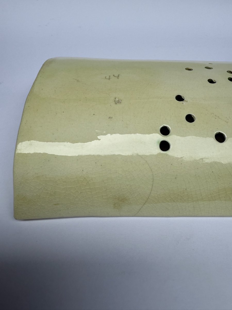 Ceramic Asparagus Dish And Drainer – 19th Century-photo-6