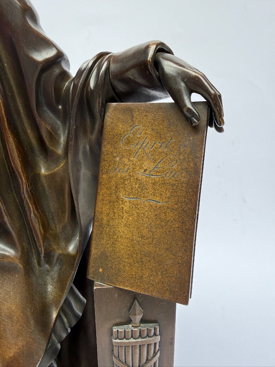 JEAN-BAPTISTE PIGALLE(1714 - 1785) Montesquieu -photo-2