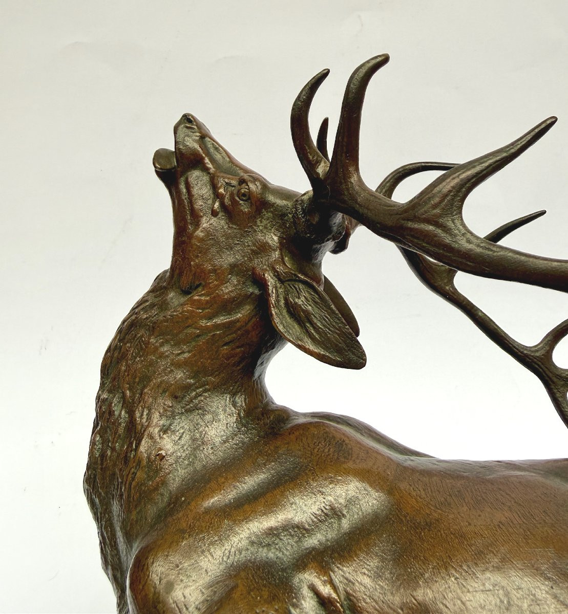 LOUIS VIDAL (1831 - 1892) Le cerf blessé-photo-4