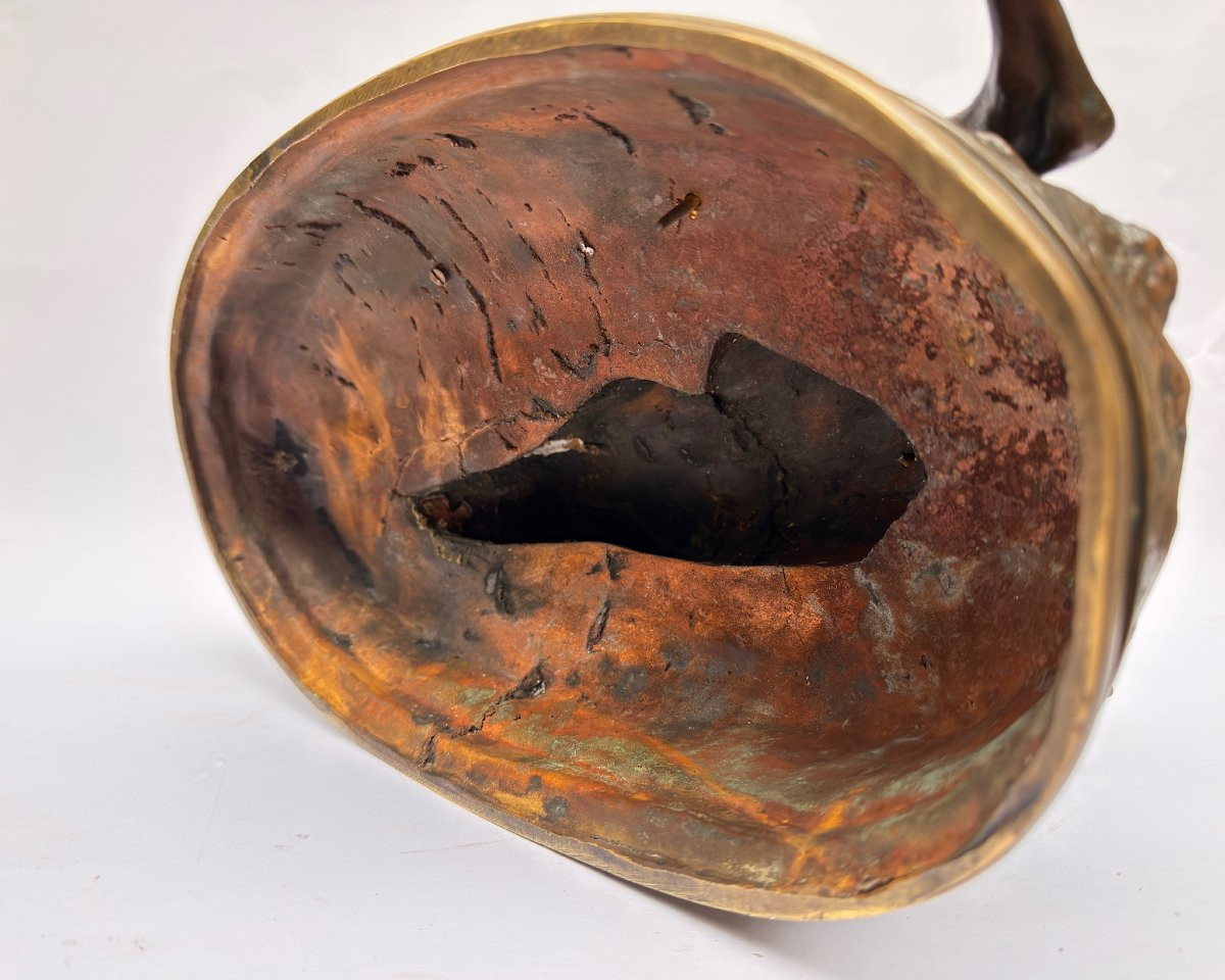 LOUIS VIDAL (1831 - 1892) Le cerf blessé-photo-1