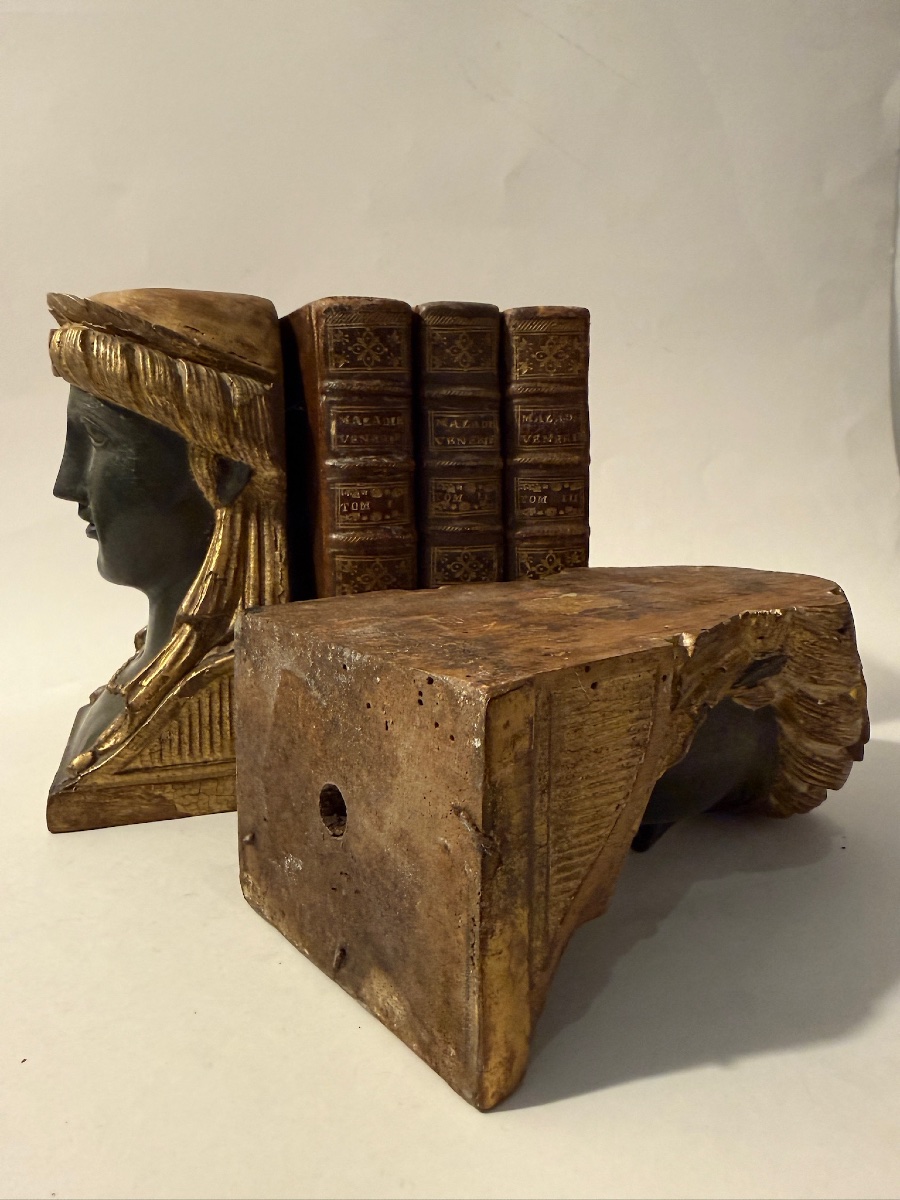 Bookends Featuring Neoclassical Empire-style Busts-photo-2