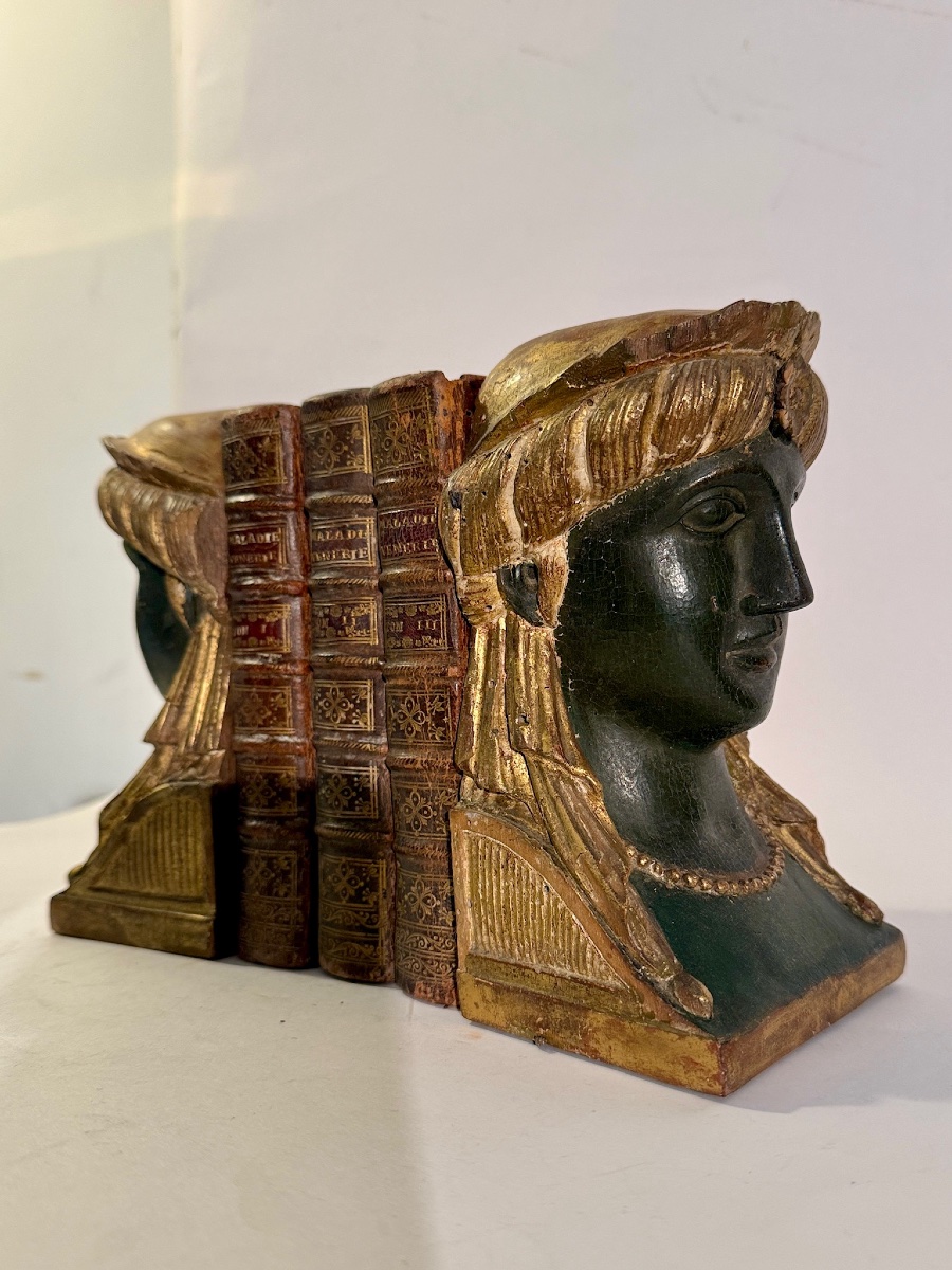 Bookends Featuring Neoclassical Empire-style Busts-photo-4