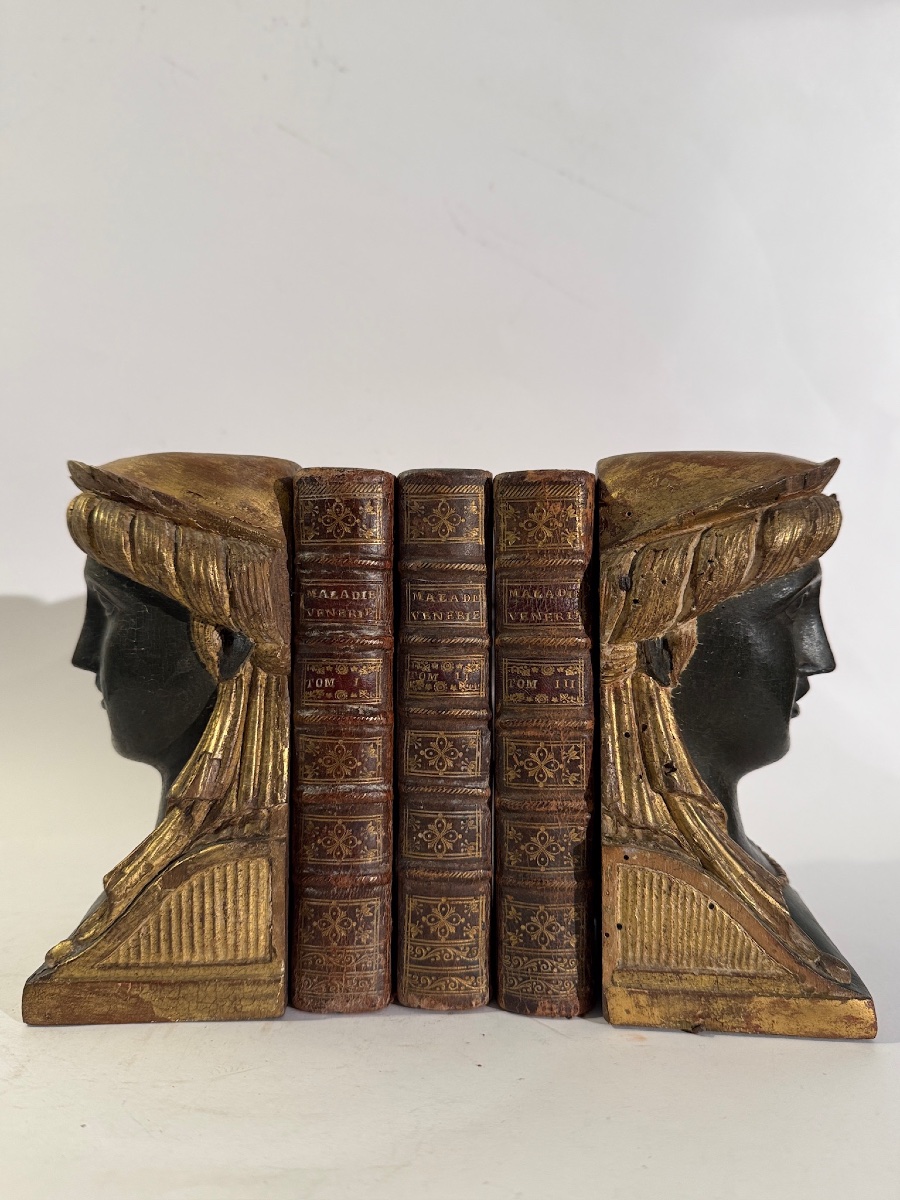 Bookends Featuring Neoclassical Empire-style Busts-photo-1
