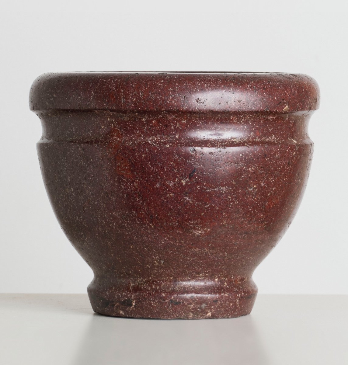 Mortier De Porphyre Italien Antique-photo-3