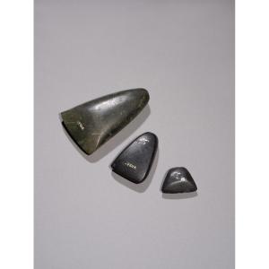 Three Anatolian Polished Stone Axe Heads, Bronze Age, 3rd Millennium B.c.