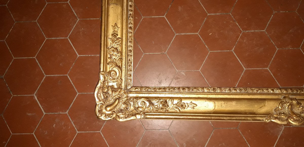 19th Century Frame, In Golden Wood.-photo-1