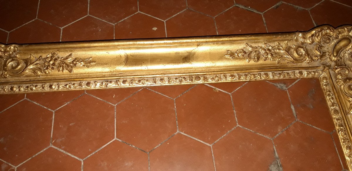 19th Century Frame, In Golden Wood.-photo-3