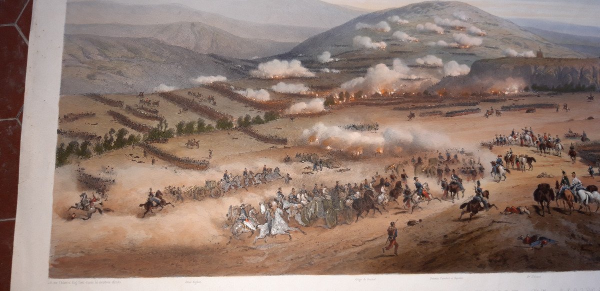 Bataille De l'Alma, Eau Forte époque 19ème.-photo-2