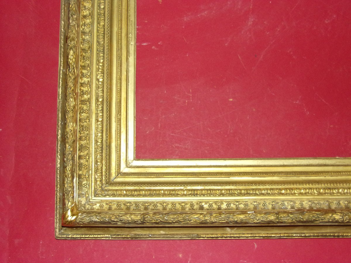 19th Century Frame, In Golden Wood.-photo-1