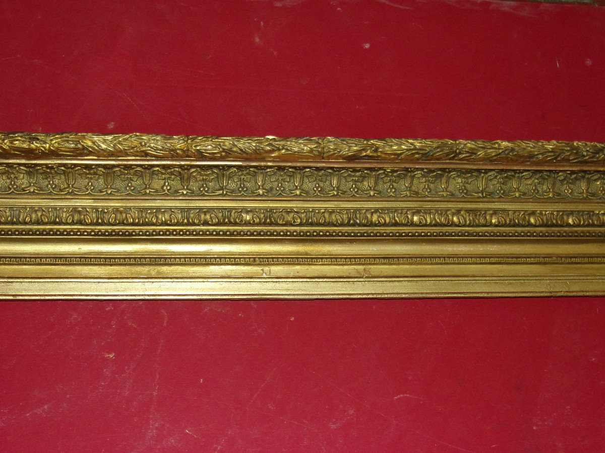 19th Century Frame, In Golden Wood.-photo-2