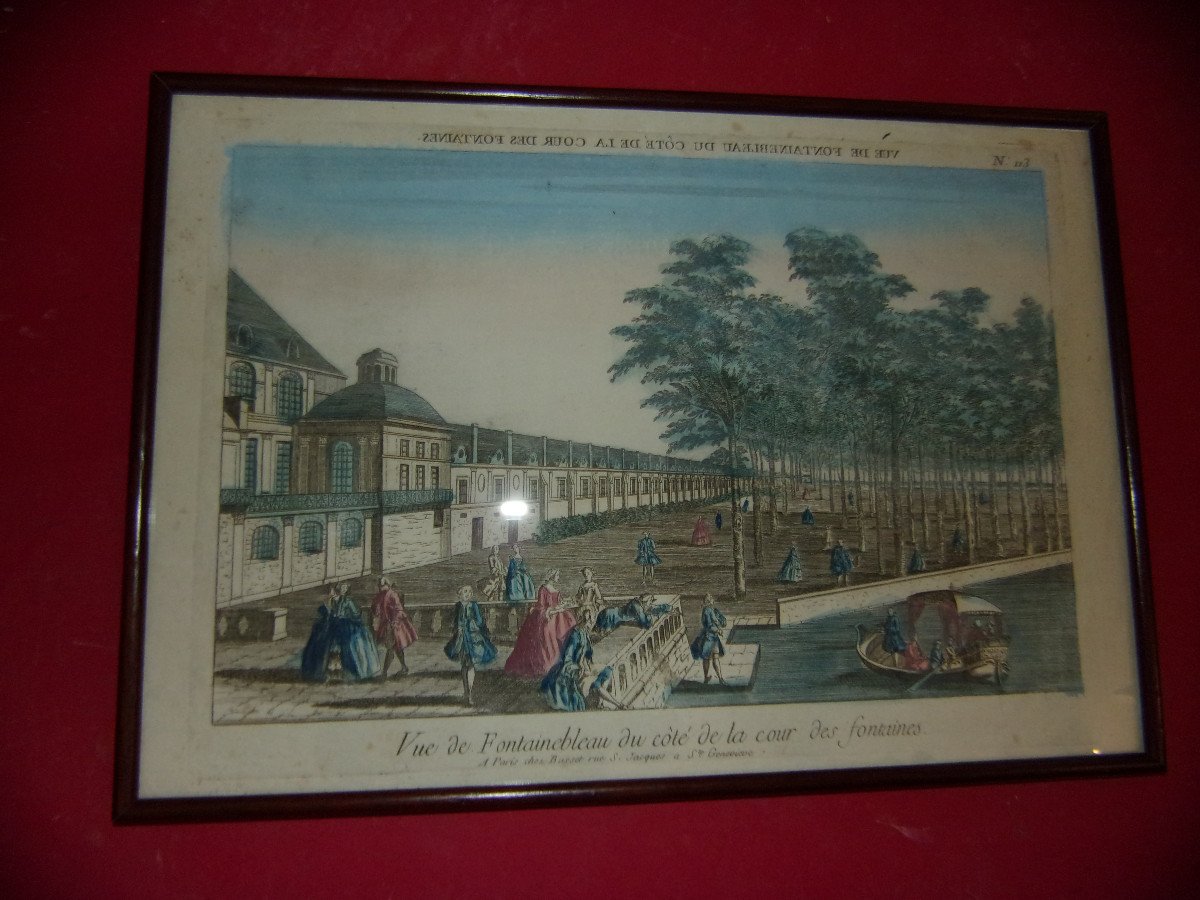 Fontainebleau, Optical View, 18th Century.