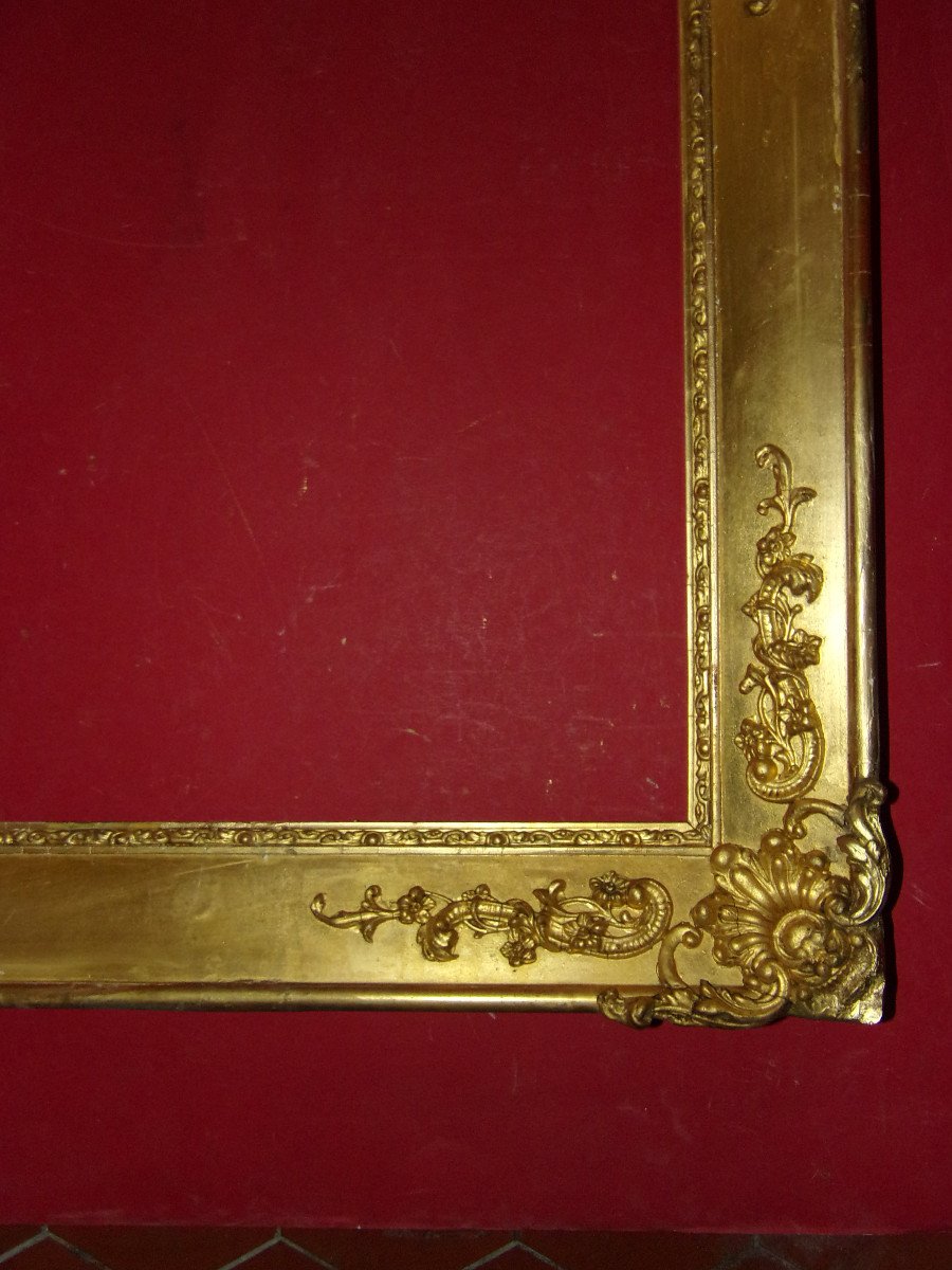 19th Century Frame, In Golden Wood.-photo-4