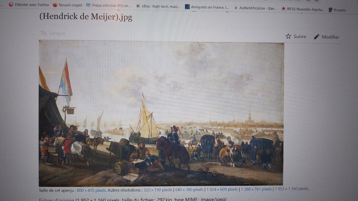 Military Camp, 17th Century Painting.-photo-6