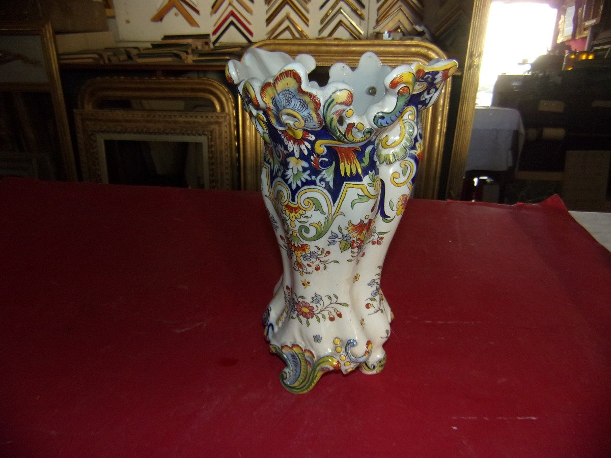 Earthenware From Desvres, By Fourmaintraux Frères, Late 19th Century.-photo-4