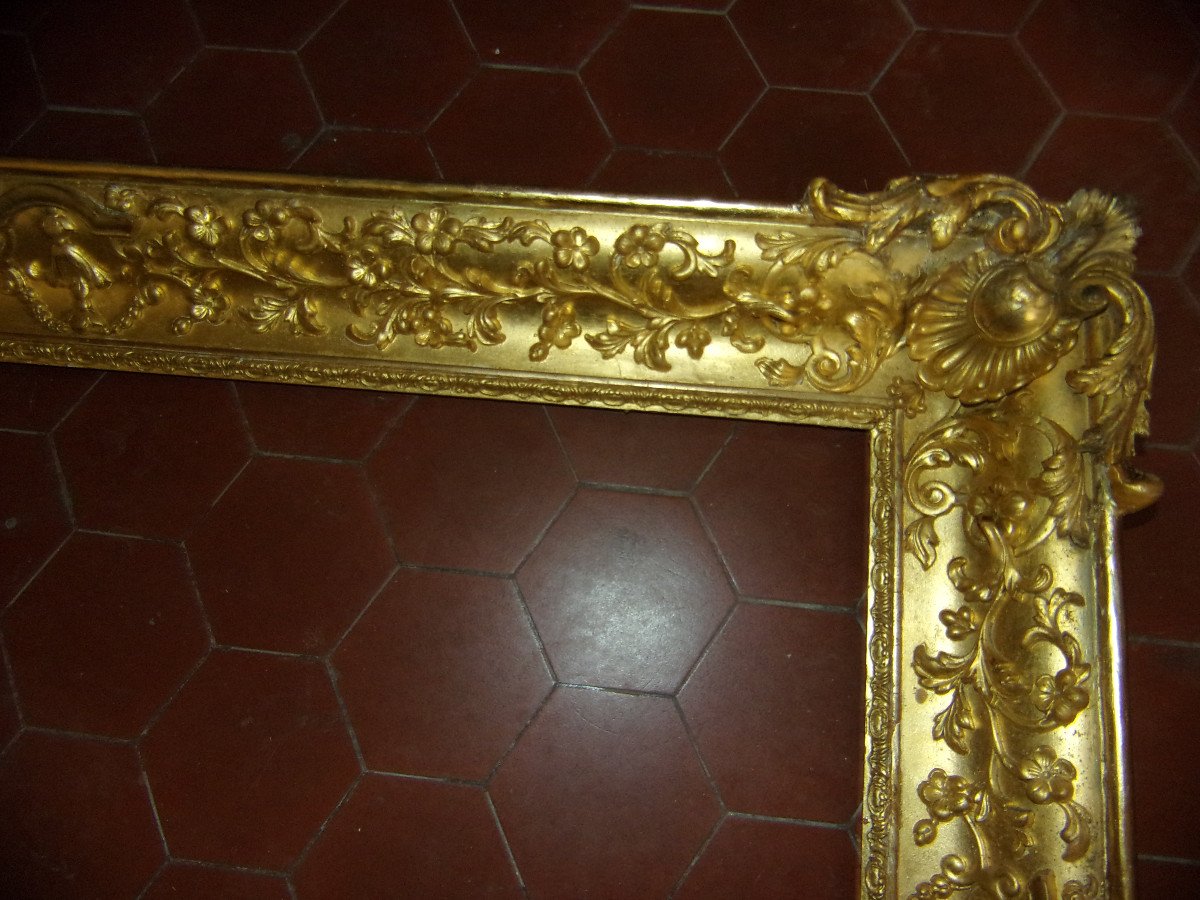 19th Century Frame, In Golden Wood.-photo-3