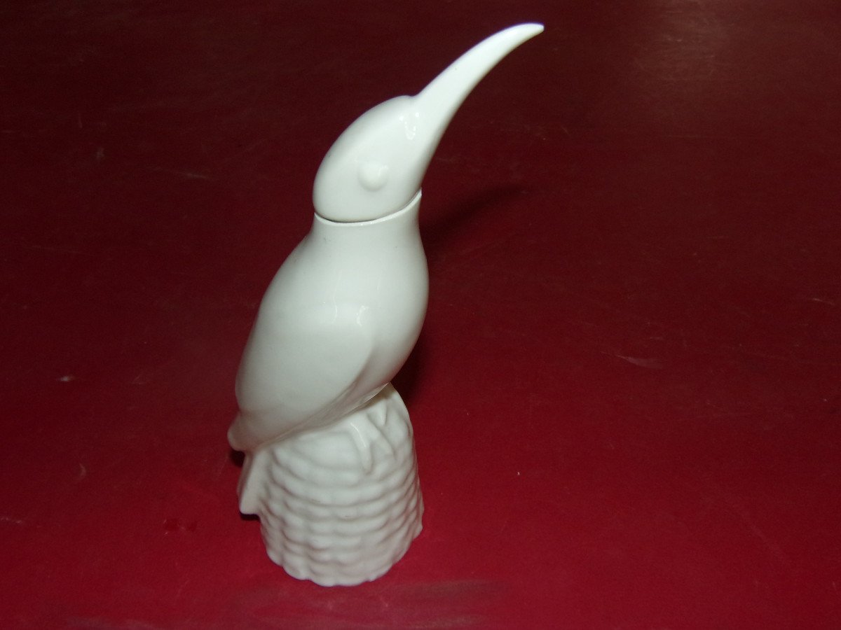 The “martin Pécheur” Sandoz Edouart Porcelain Published By Haviland Limoges, Art Deco.-photo-3