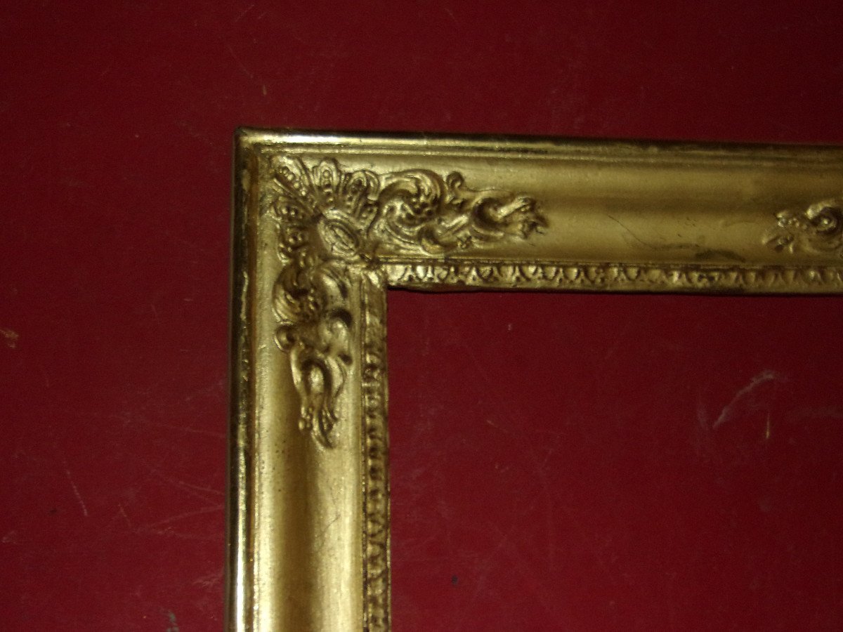 19th Century Frame, In Golden Wood.-photo-2