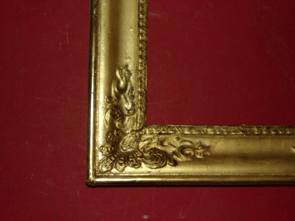 19th Century Frame, In Golden Wood.-photo-1