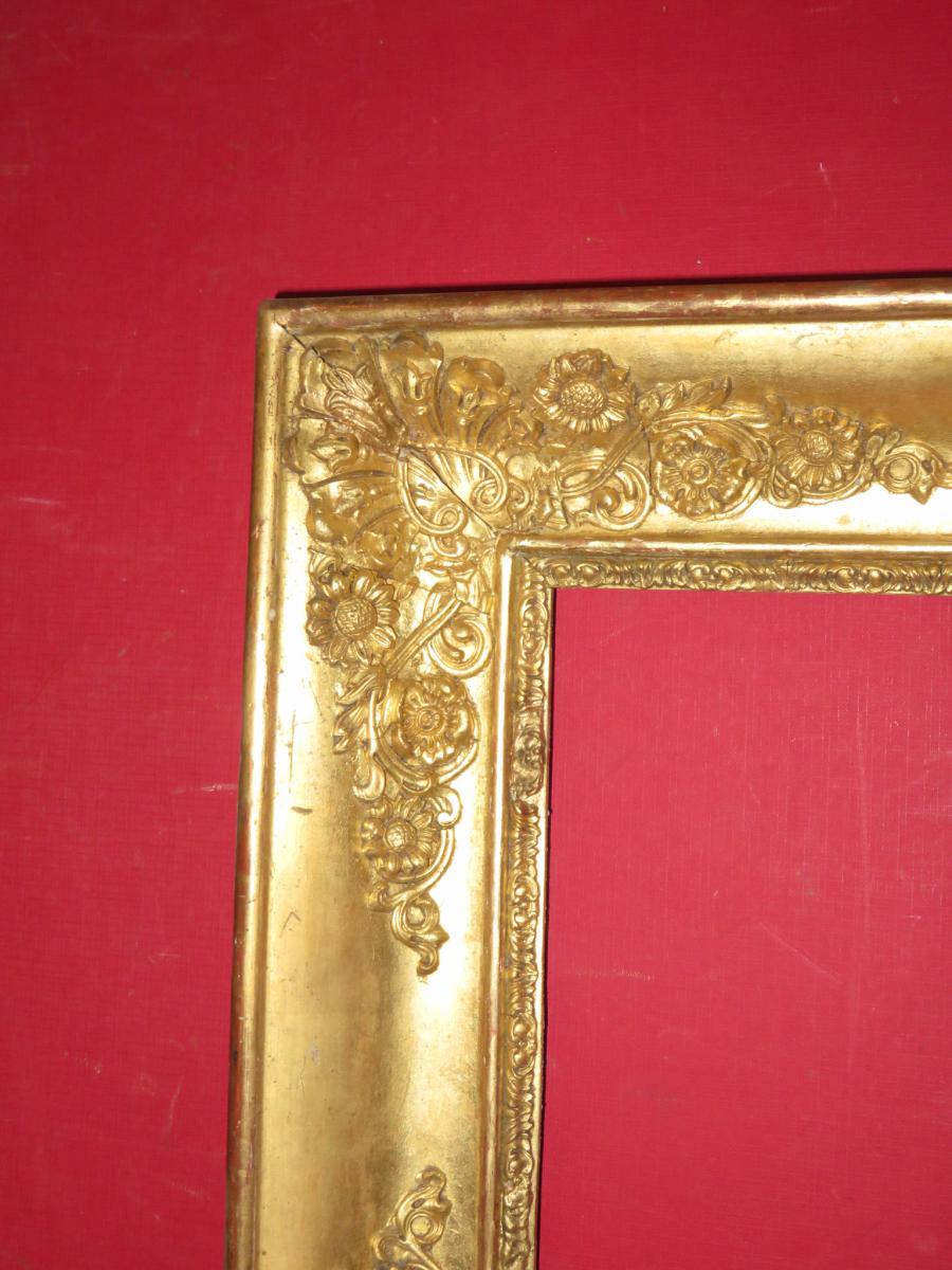 Cadre époque 19ème En Bois Doré.-photo-2