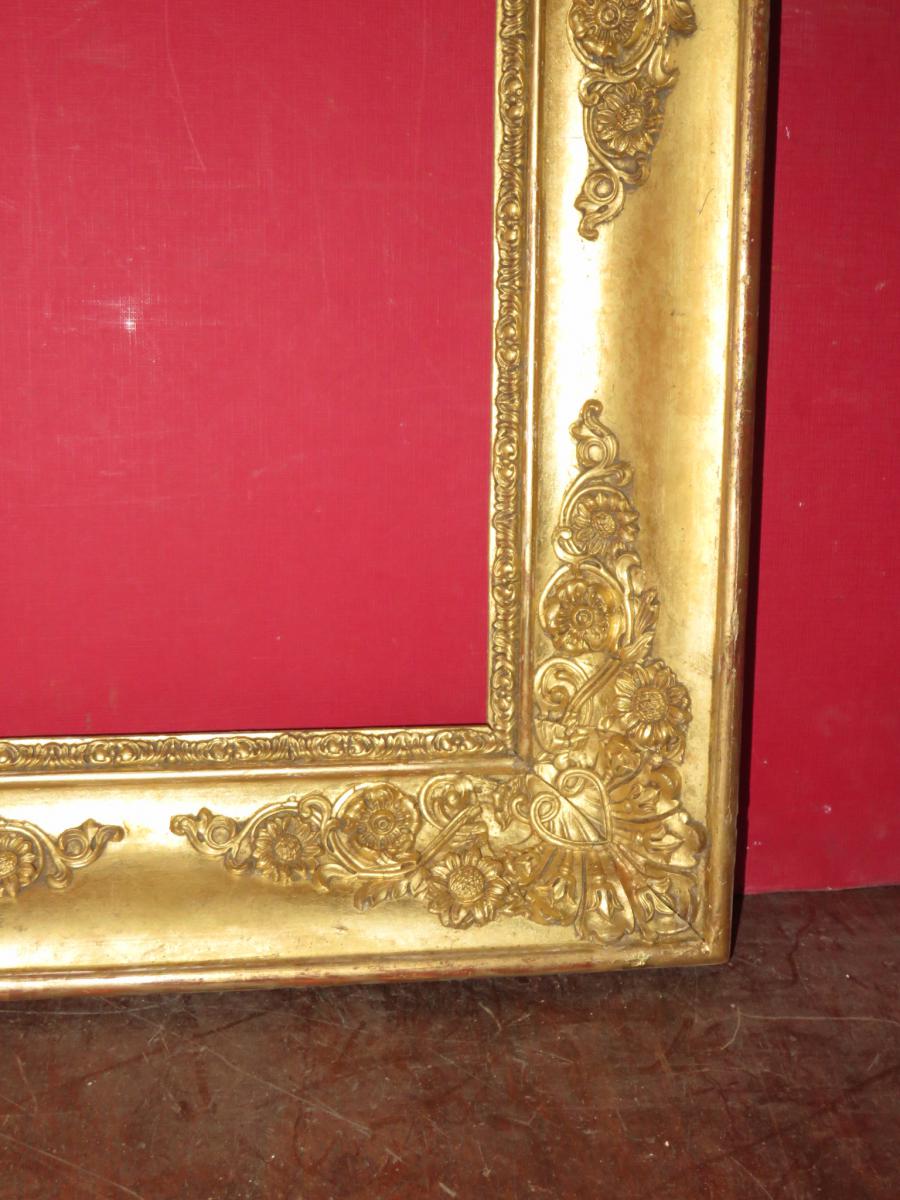 Cadre époque 19ème En Bois Doré.-photo-4