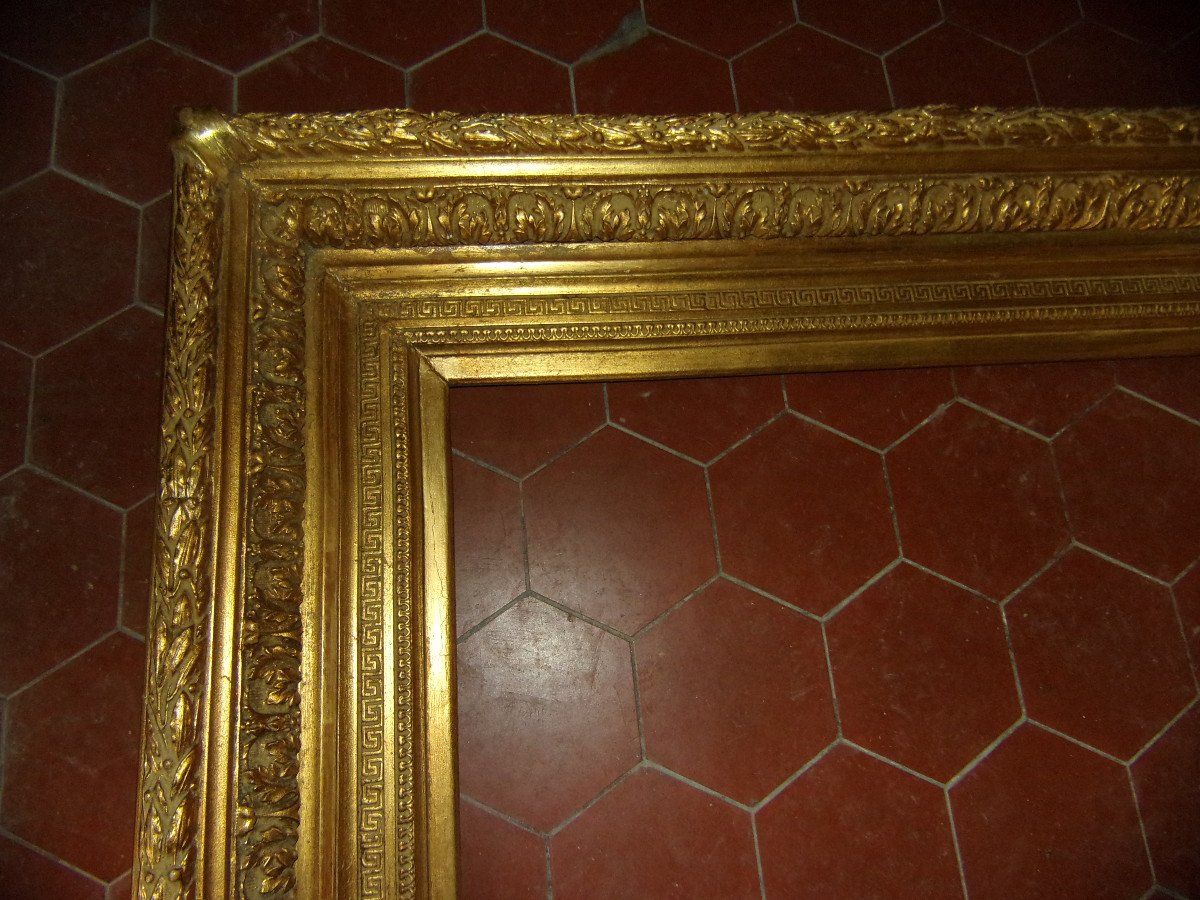 19th Century Frame, In Golden Wood.-photo-2