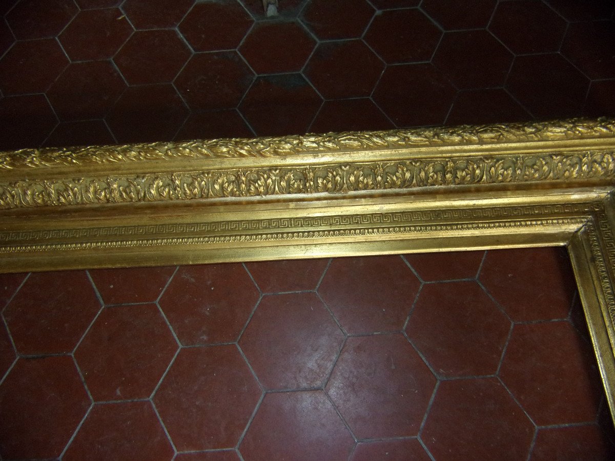 19th Century Frame, In Golden Wood.-photo-2