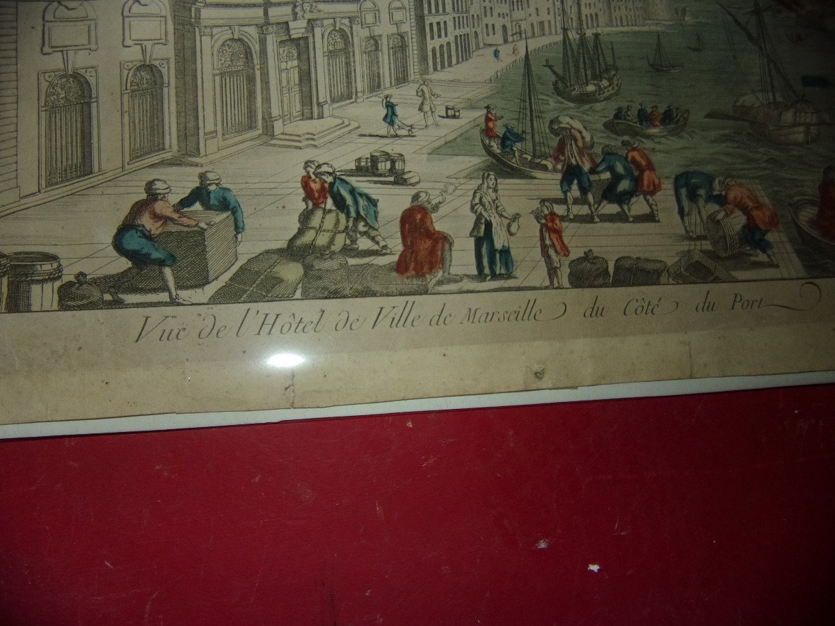 Marseille, Vue d'Optique époque 18ème.-photo-2