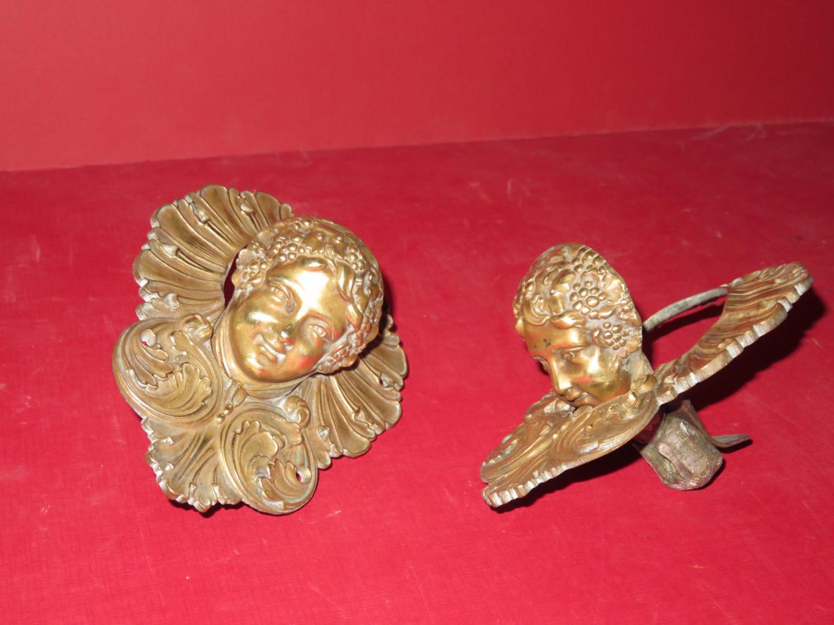 Receptacles From Billiard Balls Bronze, 19th Time.