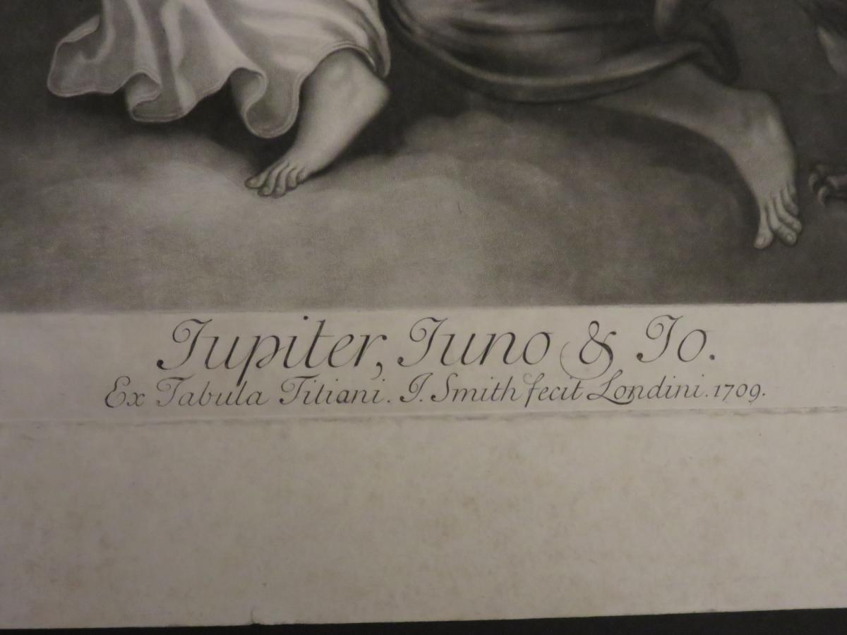 " Jupiter, Juno & Jo ", Eau-forte époque 18ème.-photo-2