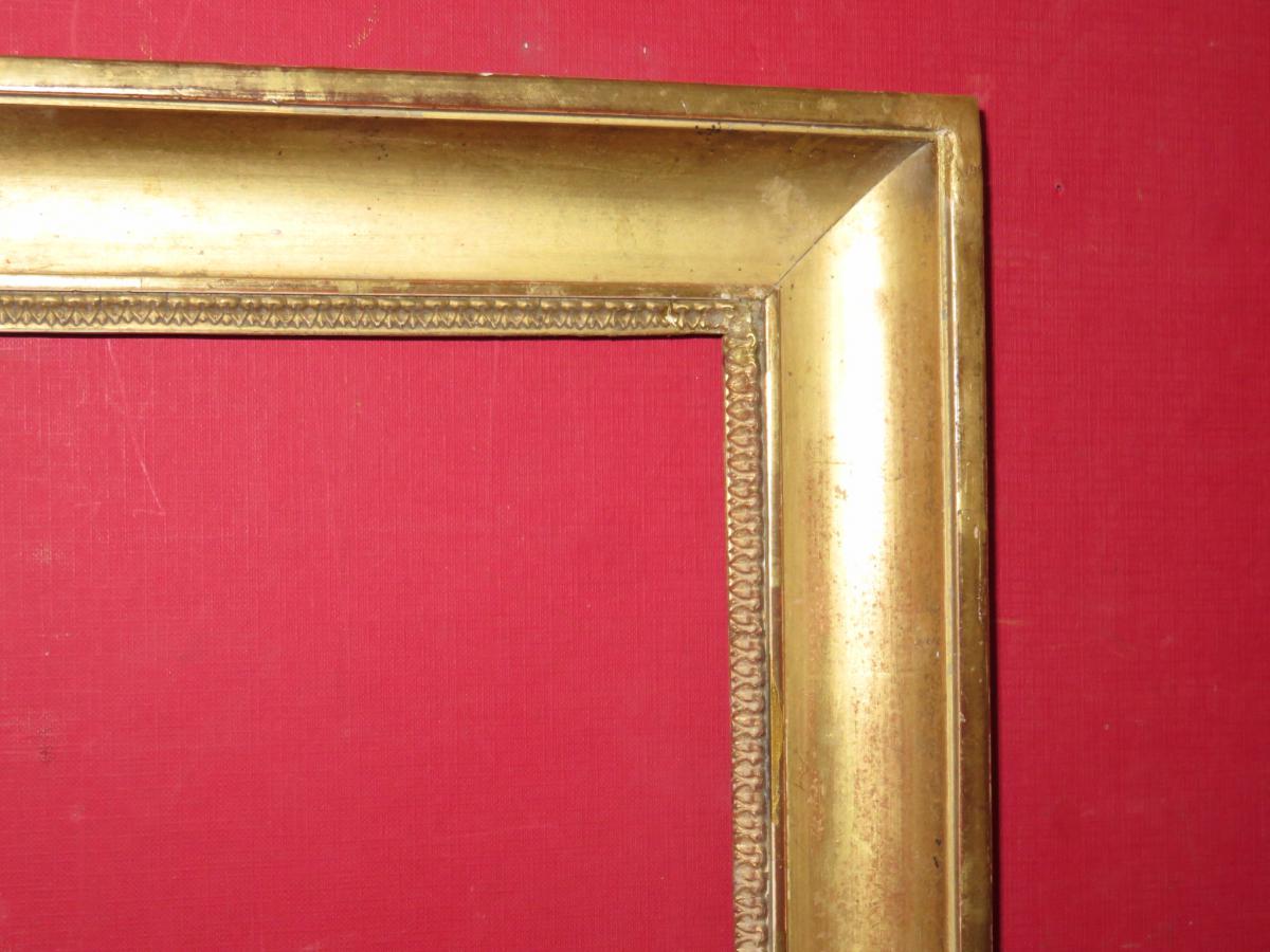 Cadre époque fin 18ème En Bois Doré.-photo-3