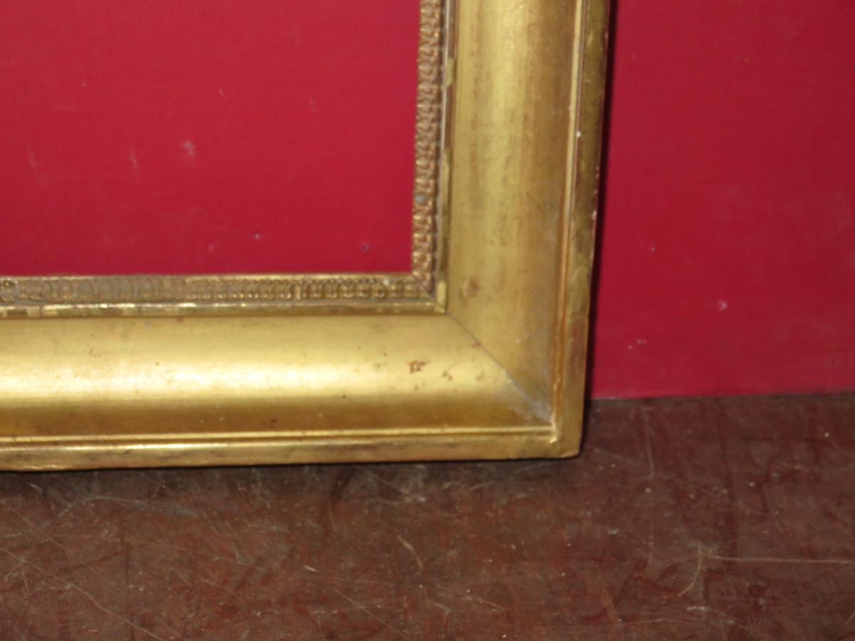 Cadre époque fin 18ème En Bois Doré.-photo-4