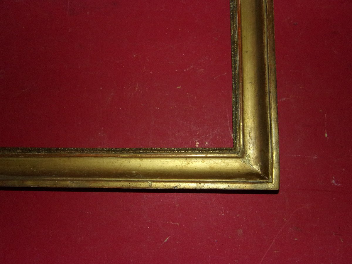 18th Century Frame, Louis XVI In Golden Wood.-photo-4