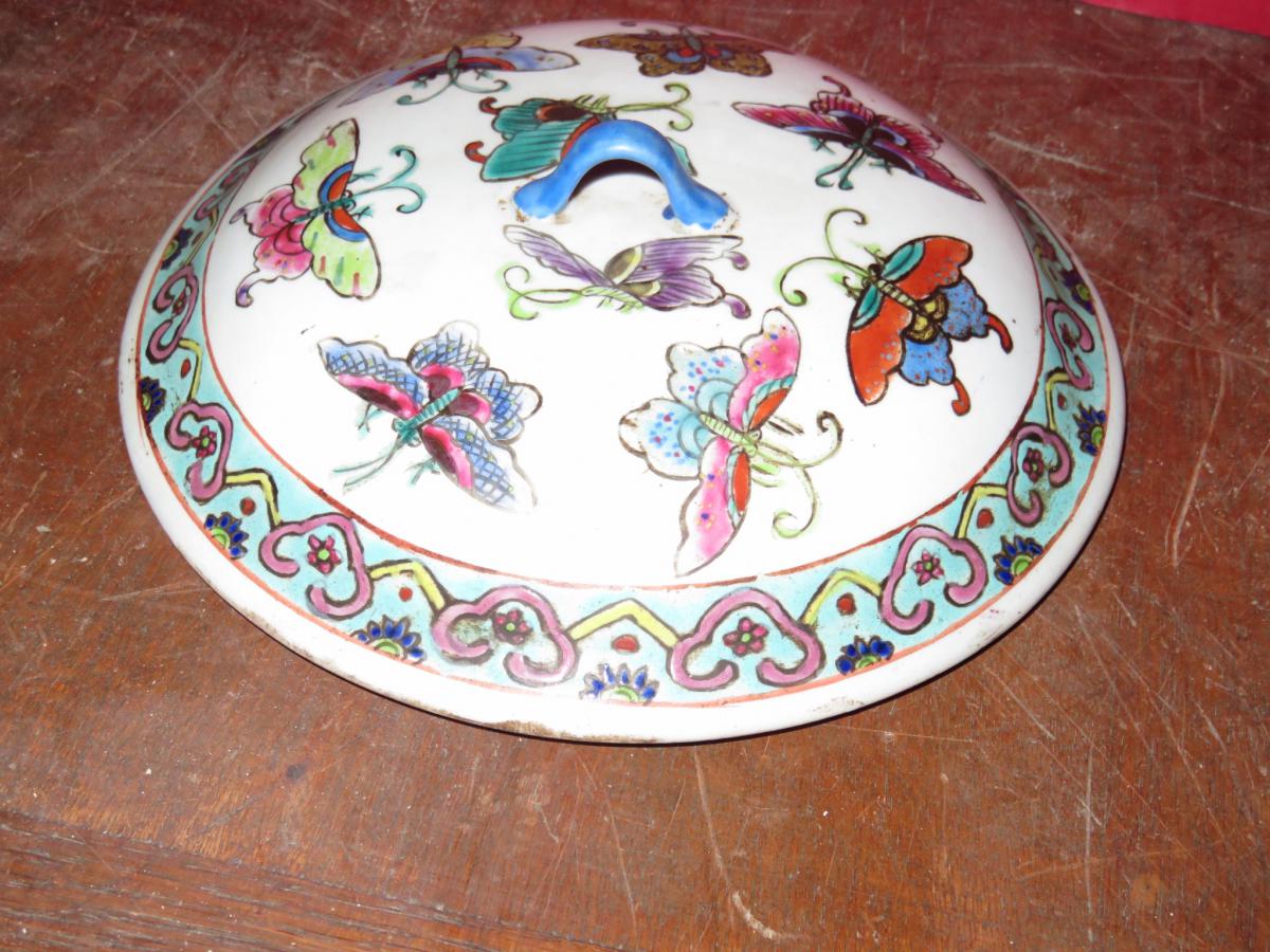 Tureen Porcelain China 19th Time.-photo-1