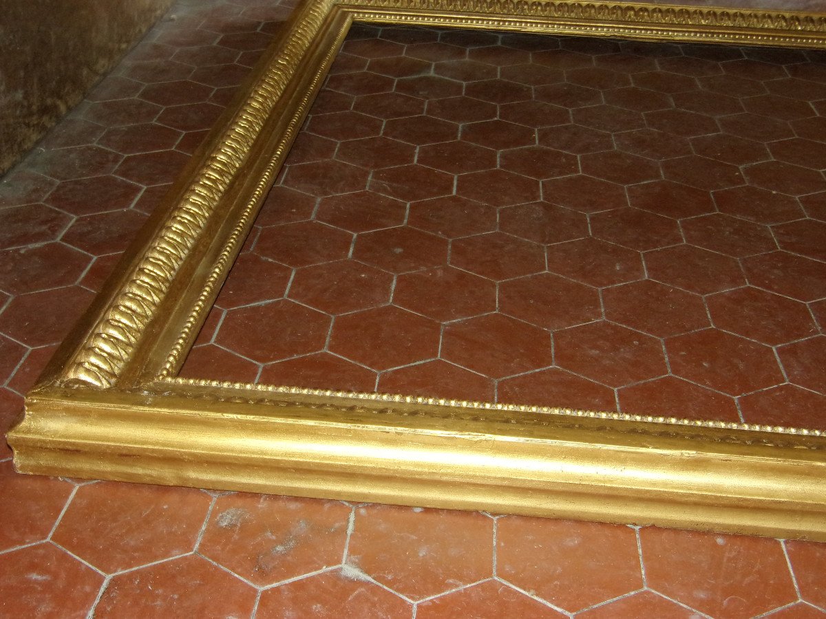 19th Century Frame, In Golden Wood.-photo-3