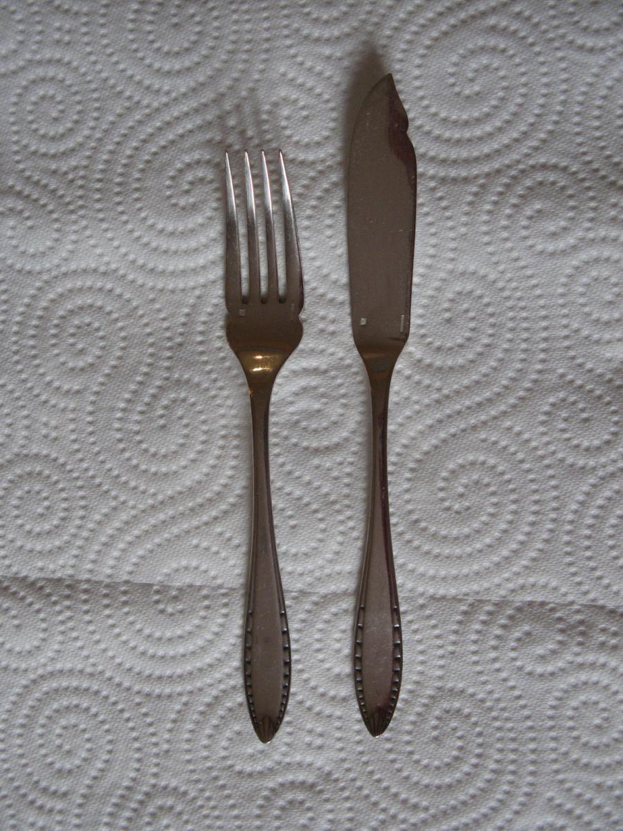 Service Parts Fish 18 (forks And Knives), Christofle.-photo-3