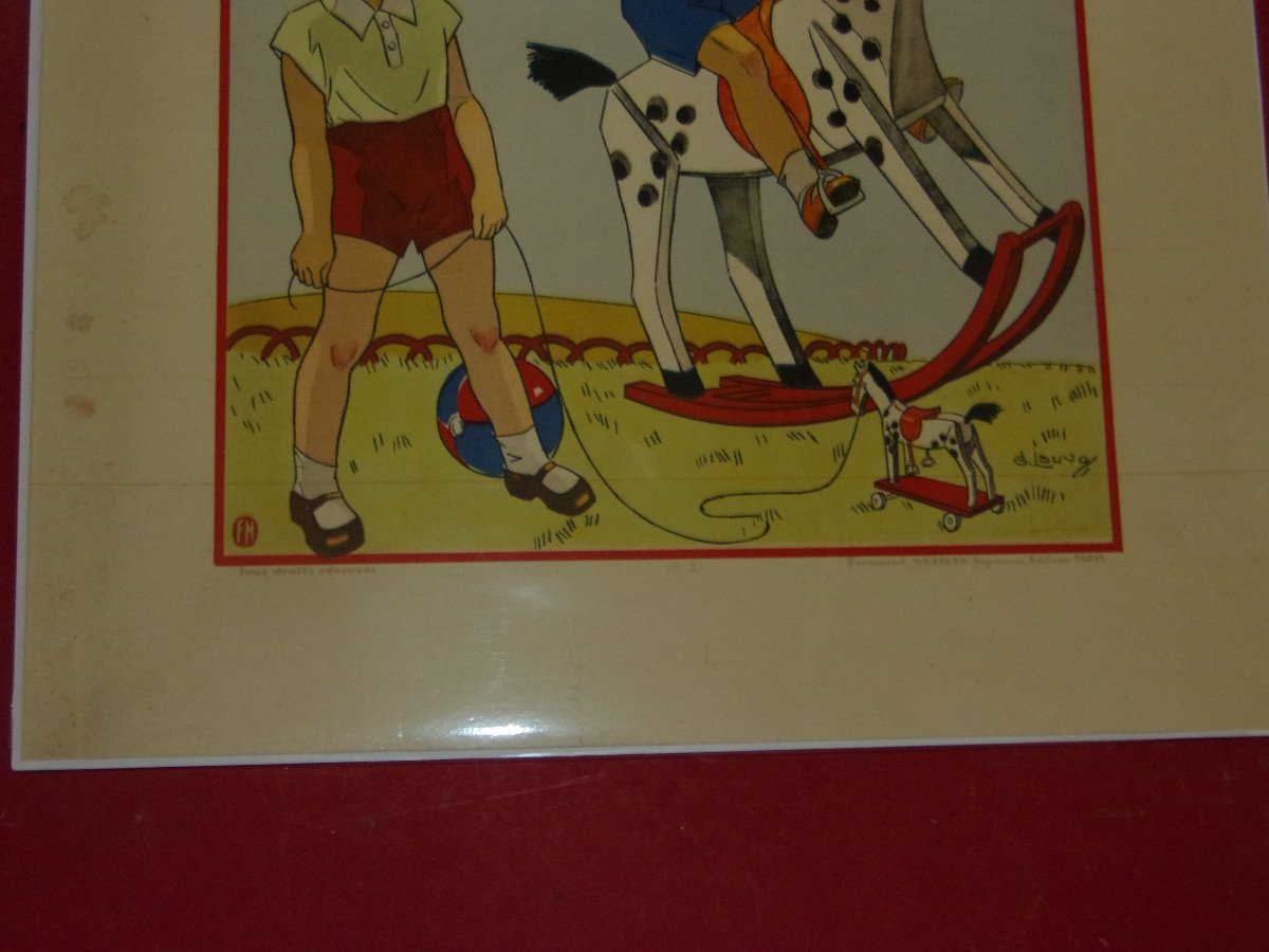 "jeux d'Enfants",  Paire De Gravures Des Années 1930.-photo-4