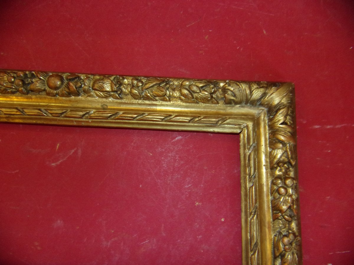 Louis XIII Period Frame, 17th, In Golden Wood.-photo-3